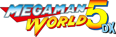 Mega Man World 5 DX - Clear Logo Image