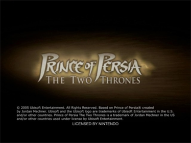 Prince of Persia: The Two Thrones - Screenshot - Game Title Image