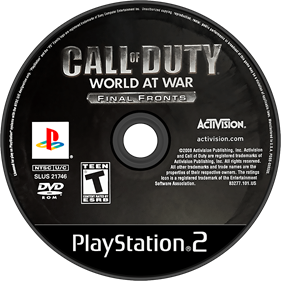 Call of Duty: World at War: Final Fronts - Disc Image