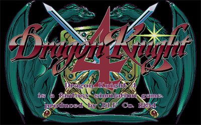 Dragon Knight 4 - Screenshot - Game Title Image