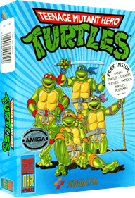 Teenage Mutant Hero Turtles [Mirrorsoft] - Box - 3D Image