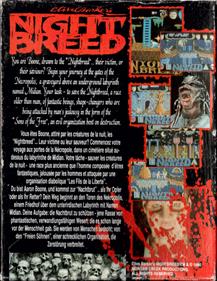 Clive Barker's Night Breed: The Action Game - Box - Back