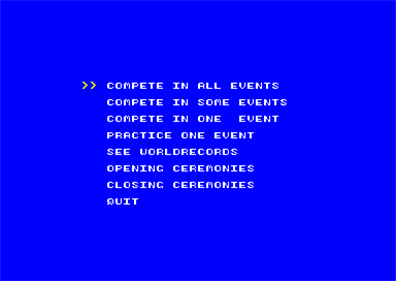 Summer Games II - Screenshot - Game Select Image