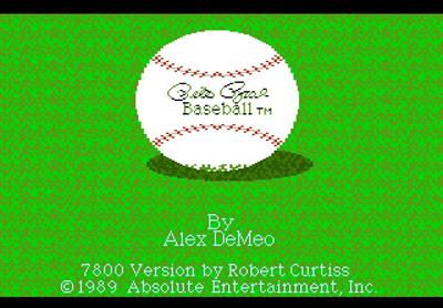 Pete Rose Baseball - Screenshot - Game Title Image
