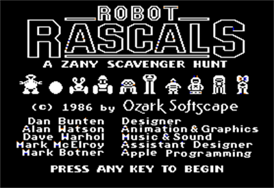 Robot Rascals - Screenshot - Game Title Image