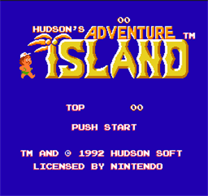 Adventure Island - Screenshot - Game Title Image