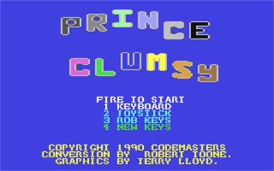 Prince Clumsy - Screenshot - Game Title Image