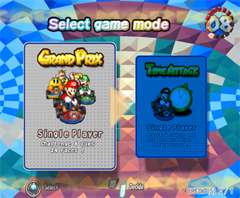 Mario Kart Arcade GP - Screenshot - Game Select Image