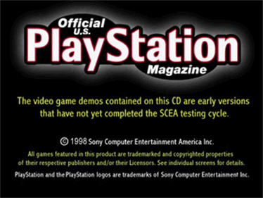 Official U.S. PlayStation Magazine Demo Disc 08 - Screenshot - Game Title Image