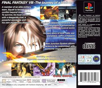 Final Fantasy VIII - Box - Back Image