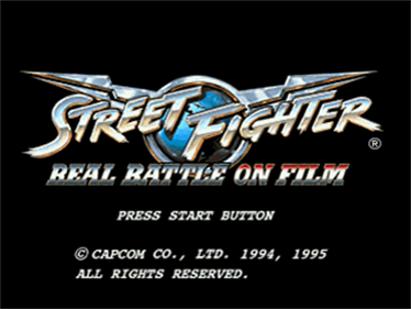 Street Fighter: The Movie - Screenshot - Game Title Image
