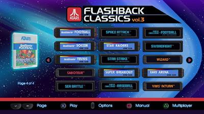 Atari Flashback Classics vol.3 - Screenshot - Game Select Image