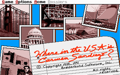 Where in the USA is Carmen Sandiego? Enhanced - Screenshot - Game Title