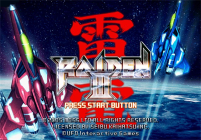 Raiden III - Screenshot - Game Title Image