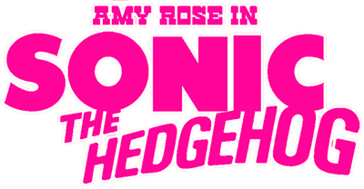 Amy Rose in Sonic The Hedgehog - Clear Logo Image