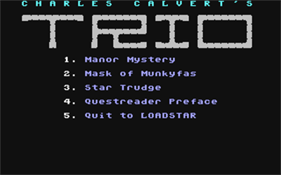 Charles Calvert's Trio - Screenshot - Game Title Image