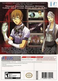 Trauma Center: Second Opinion - Box - Back Image