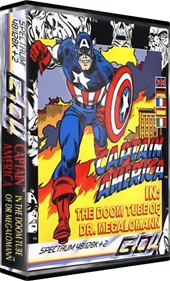 Captain America in: The Doom Tube of Dr. Megalomann - Box - 3D Image