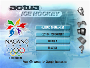 Actua Ice Hockey - Screenshot - Game Title Image