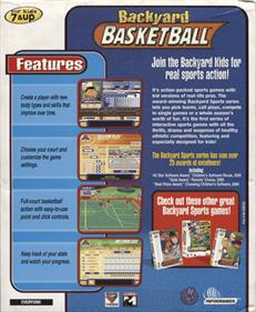 Backyard Basketball - Box - Back Image