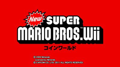New Super Mario Bros. Wii Coin World - Screenshot - Game Title Image