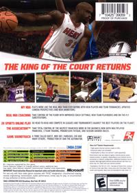 NBA 2K7 - Box - Back Image