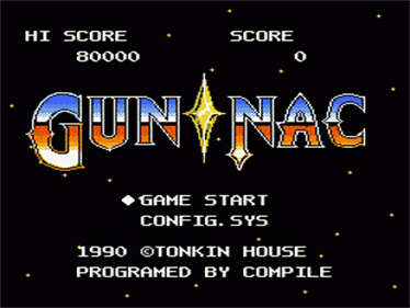 Gun-Nac - Screenshot - Game Title Image