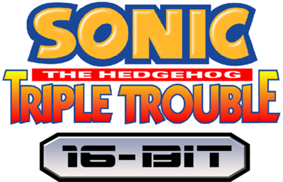 Sonic Triple Trouble 16-Bit - Clear Logo Image
