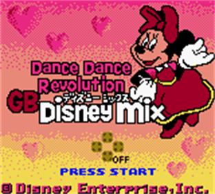 Dance Dance Revolution GB: Disney Mix - Screenshot - Game Title Image