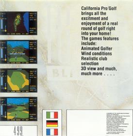 California Pro Golf - Box - Back Image