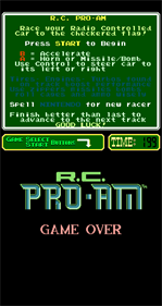 R.C. Pro-Am - Screenshot - Game Over Image