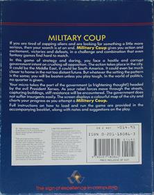 Military Coup - Box - Back Image