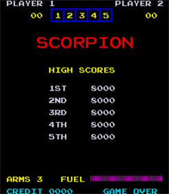 Scorpion - Screenshot - High Scores Image