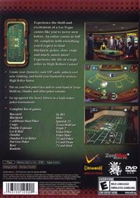 High Rollers Casino - Box - Back Image