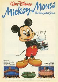 Mickey Mouse: The Computer Game - Advertisement Flyer - Front Image