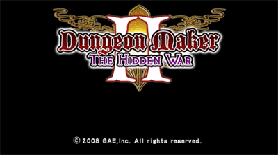 Dungeon Maker II: The Hidden War - Screenshot - Game Title Image