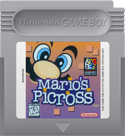 Mario's Picross - Fanart - Cart - Front