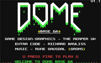 Dome Base 64 - Screenshot - Game Title Image