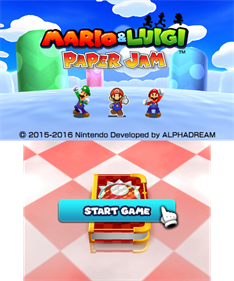 Mario & Luigi: Paper Jam - Screenshot - Game Title Image