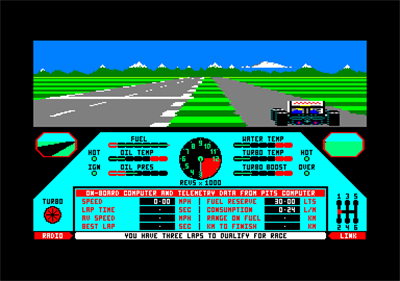 Nigel Mansell's Grand Prix - Screenshot - Gameplay Image