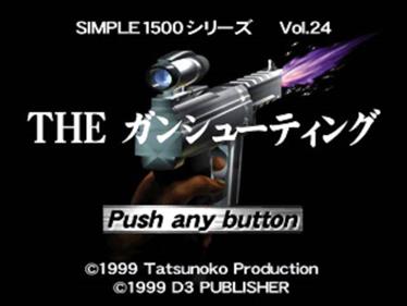 Simple 1500 Series Vol. 24: The Gun Shooting - Screenshot - Game Title Image