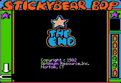 Stickybear Bop - Screenshot - Game Over Image