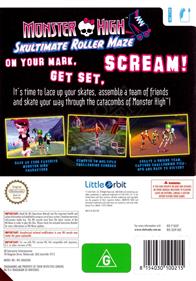 Monster High: Skultimate Roller Maze - Box - Back Image