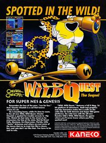 Chester Cheetah: Wild Wild Quest - Advertisement Flyer - Front Image