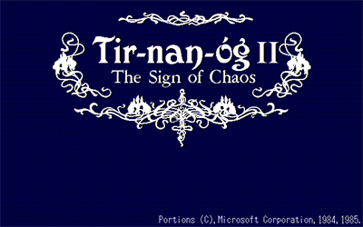 Tir-nan-óg II: The Sign of Chaos - Screenshot - Game Title Image