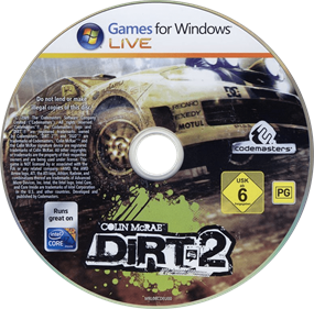 Colin McRae: DiRT 2 - Disc Image