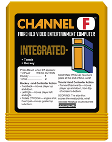 Channel F (Built-in Games Hockey / Tennis) - Cart - Front Image