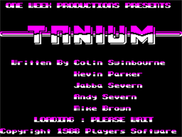 Tanium - Screenshot - Game Title Image