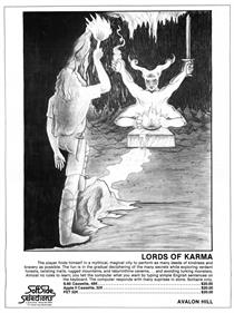 Lords of Karma - Advertisement Flyer - Front Image