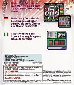 Neo Mystery Bonus - Box - Back Image